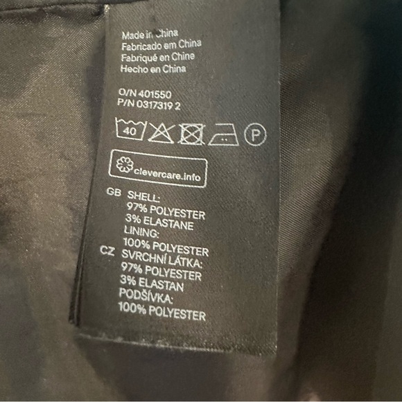 H&M Black and White Tailored Jacket size 4 - Picture 12 of 13